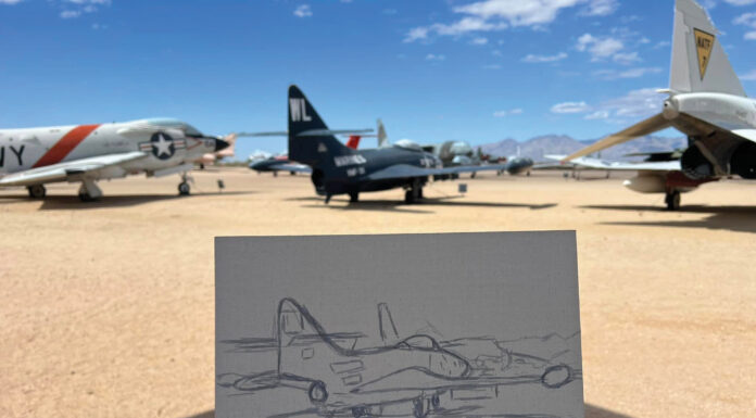 An Aviation Art Mini Demo how to paint an airplane