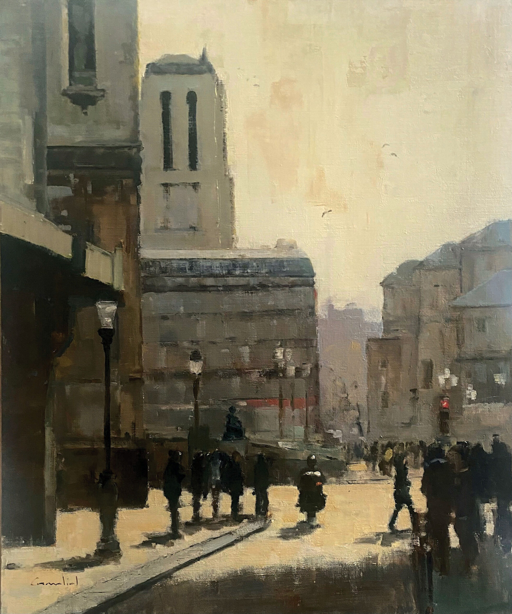 10. PHILIPPE GANDIOL (b. 1952), "Walk through History," 2024, oil on linen, 24 x 20 in., John Natsoulas Gallery (Davis, California)