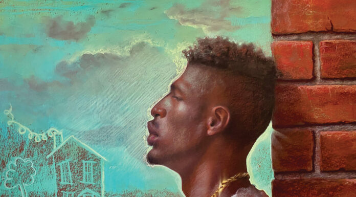 Painting of the Week: “Naasir, Dreaming of Home” Carol Peebles (b. 1967), "Naasir, Dreaming of Home," 2022, pastel on paper, 22 x 26 in., private collection