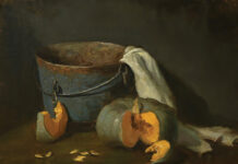 Contemporary Realism Painting of the Week: “Pumpkin Slices” contemporary realism - Elizabeth Robbins (b. 1962), "Pumpkin Slices," 2022, oil on linen, 14 x 18 in., private collection