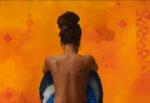 Painting of the Week: “Backscape” Sharon Sprung, "Backscape," oil on panel, 40 x 40 in.