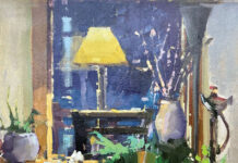 Painting of the Week: “Carol’s Table” Michele Usibelli (b. 1962), "Carol’s Table," 2023, oil on linen, 16 x 12 in., private collection