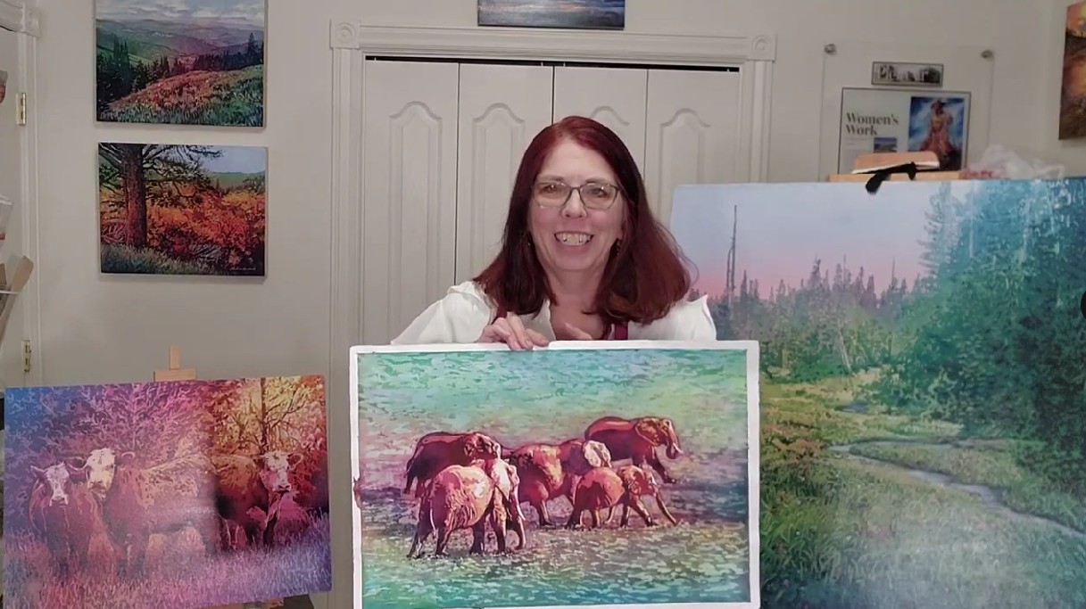 Leslie Lambert, who led a “Basic Techniques & Special Effects” session