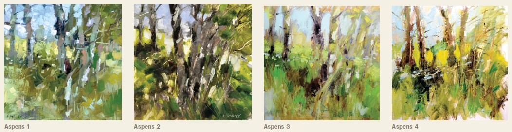Painting exercise for artists - painting trees