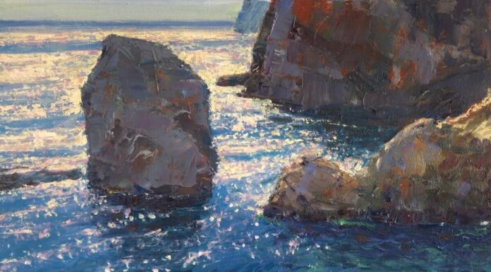 Fernando Micheli, "Lovrijenac Fortress Overlook Dubrovnik," Oil on linen panel, 14 x 18 in.; PleinAir Salon December 2025, First Place Overall