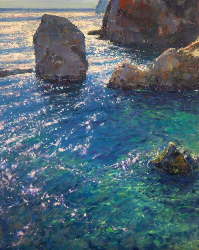 Fernando Micheli, "Lovrijenac Fortress Overlook Dubrovnik," Oil on linen panel, 14 x 18 in.; PleinAir Salon December 2025, First Place Overall