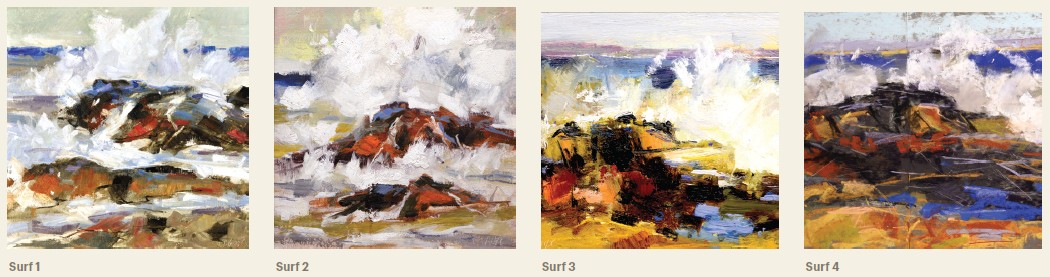 Painting exercise for artists - painting waves