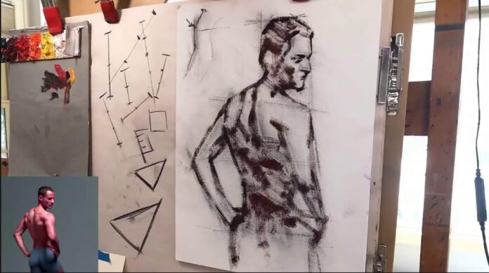 Figure drawing proportions on Art School Live