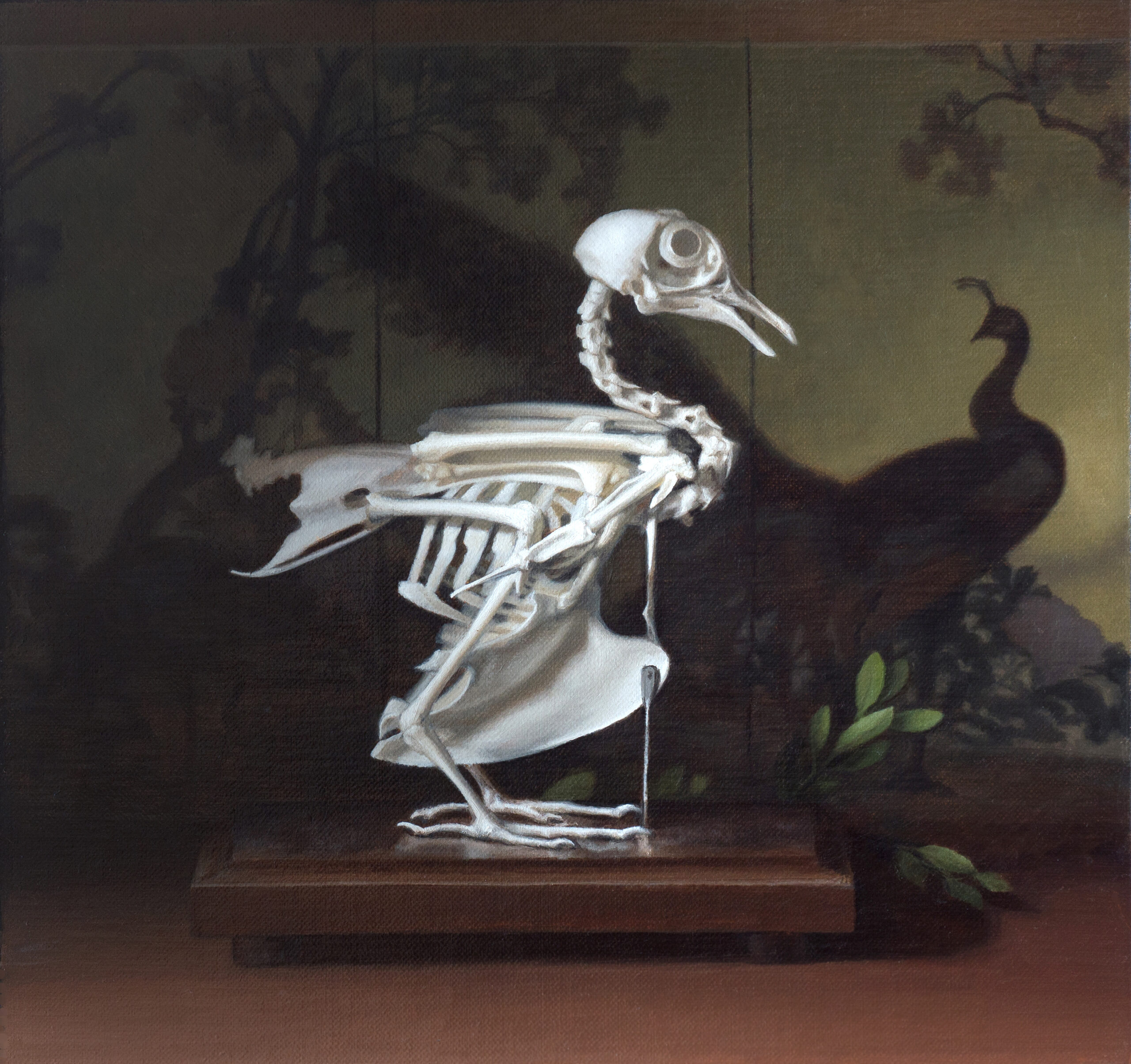 "A Conversation About Mortality" vanitas painting by Christina Grace Mastrangelo