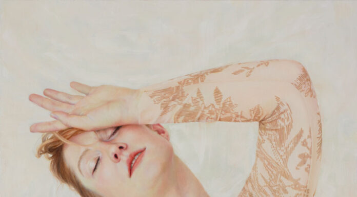 Visions of Beauty and Hope: Narrative Contemporary Realism Narrative contemporary realism - Narelle Zeller, "Take Me Higher," 2023, oil on ACM panel, 19 2/3 x 15 3/4 in., private collection